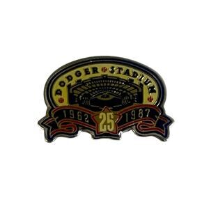 Vintage 1987 MLB Los Angeles Dodgers Dodger Stadium 25th Anniversary Pin